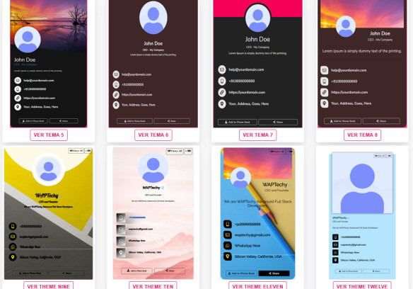 vCard - Cartão de Visita Virtual + QR Code