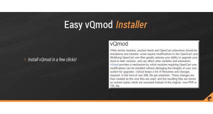 Easy VQMOD Installer