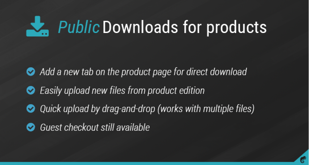 Public downloads for products