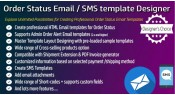 Email de status do pedido / profissional Designer de modelo de SMS