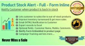 Alerta de produto back-in-stock - [FULL - Form Inline Embed]