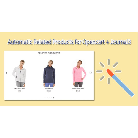 Extensão de produtos relacionados ao Journal3 OpenCart Auto