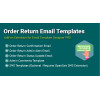Modelos de e-mail de devolução de pedidos para OpenCart